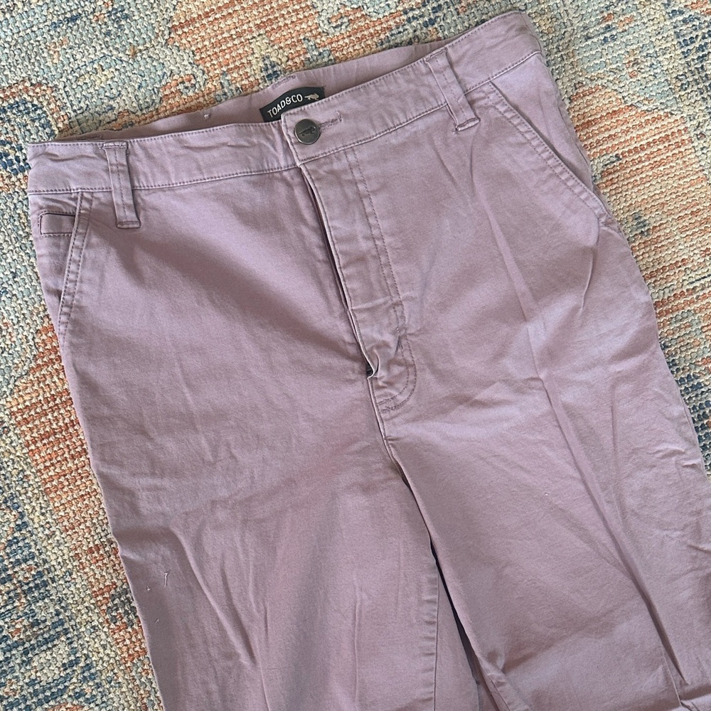 Toad&Co Straight-Leg Pants in Dusty Lavender